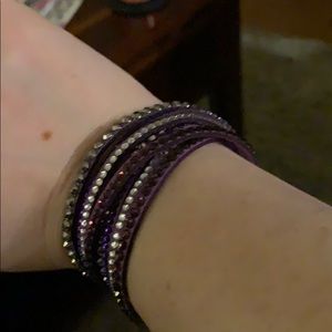 Women’s faux leather wrap bracelet